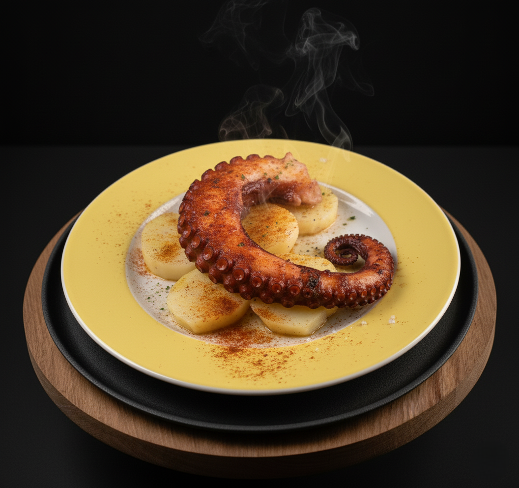 Pata de pulpo a la brasa