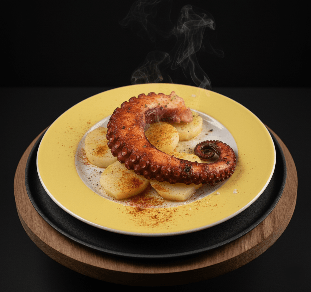 Pata de pulpo a la brasa