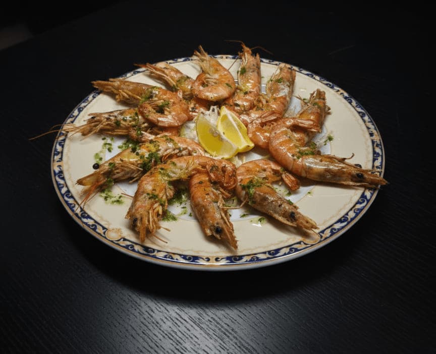 Gambas a la Plancha con Ajo y Perejil